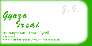 gyozo irsai business card