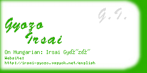 gyozo irsai business card